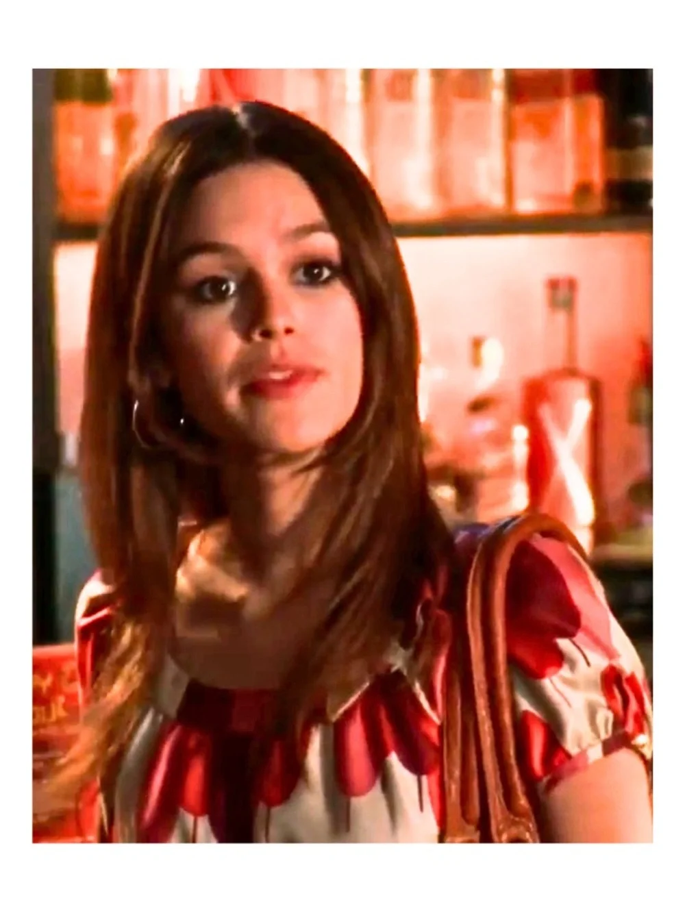 ASO Summer Roberts in The O.C. Vintage Orla Kiely Mini Tunic Abstract Leaf Dress
